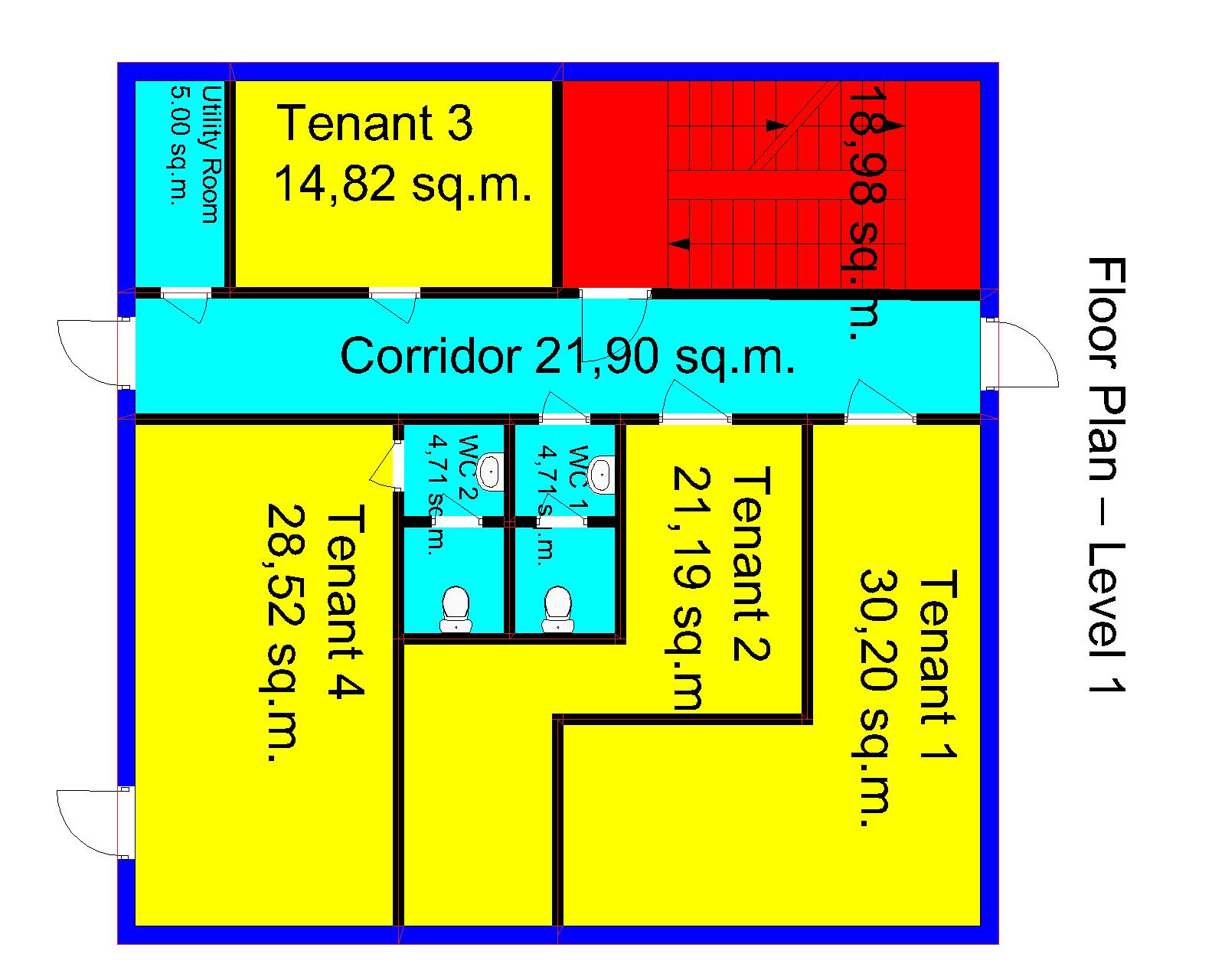 Updated floor plan with separate entrance